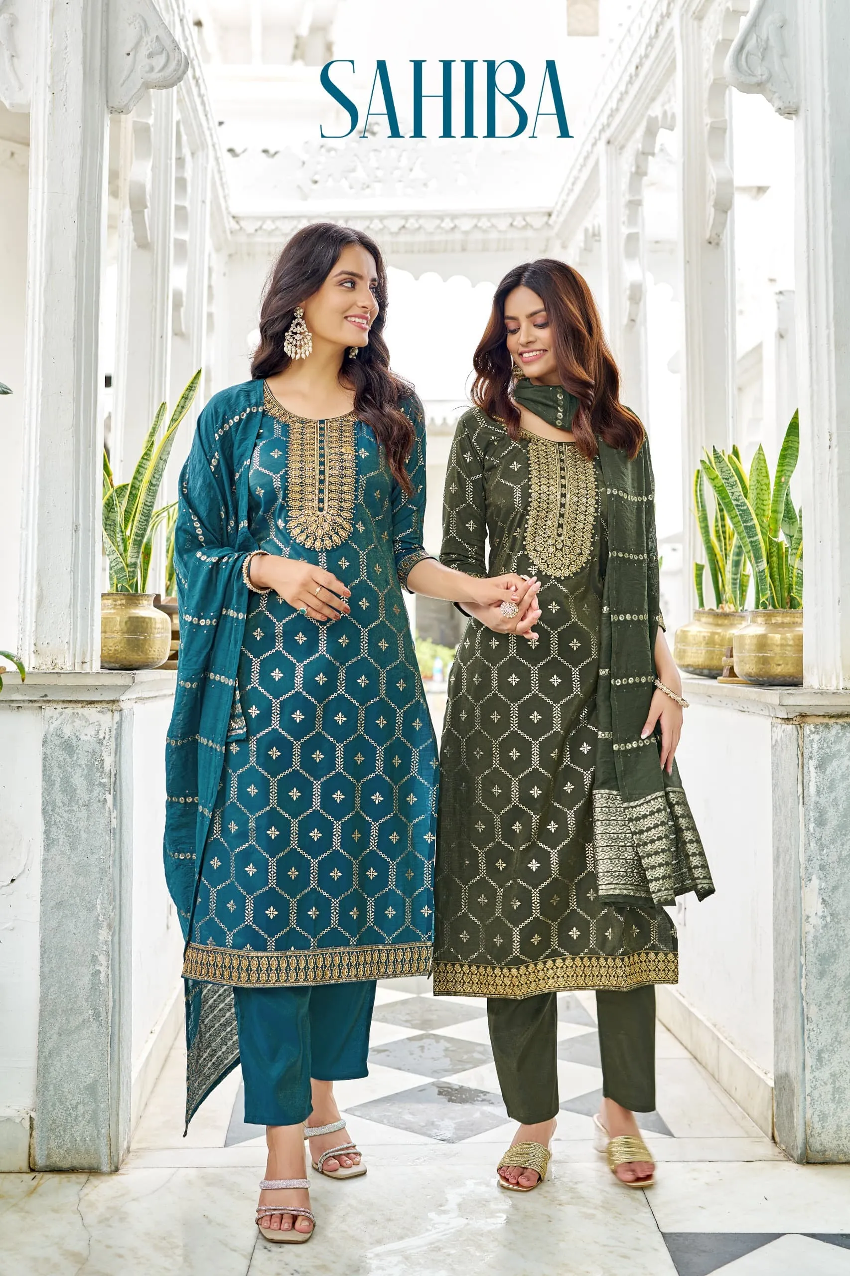 Sahiba Salwar suit With Kurti Pent - Image 3 in Surat